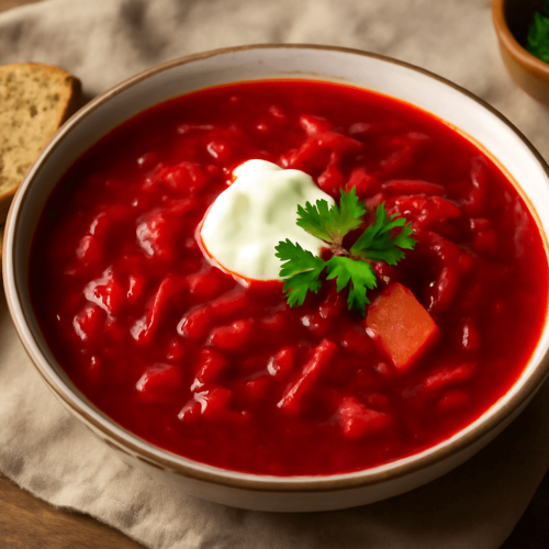 Tradicinė burokėlių sriuba – gardus pasirinkimas rudeniui