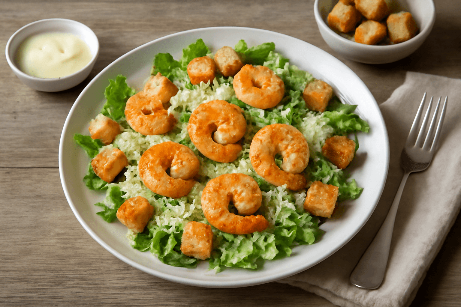 Cezario salotos su krevetėmis – gurmaniškas skonis namuose