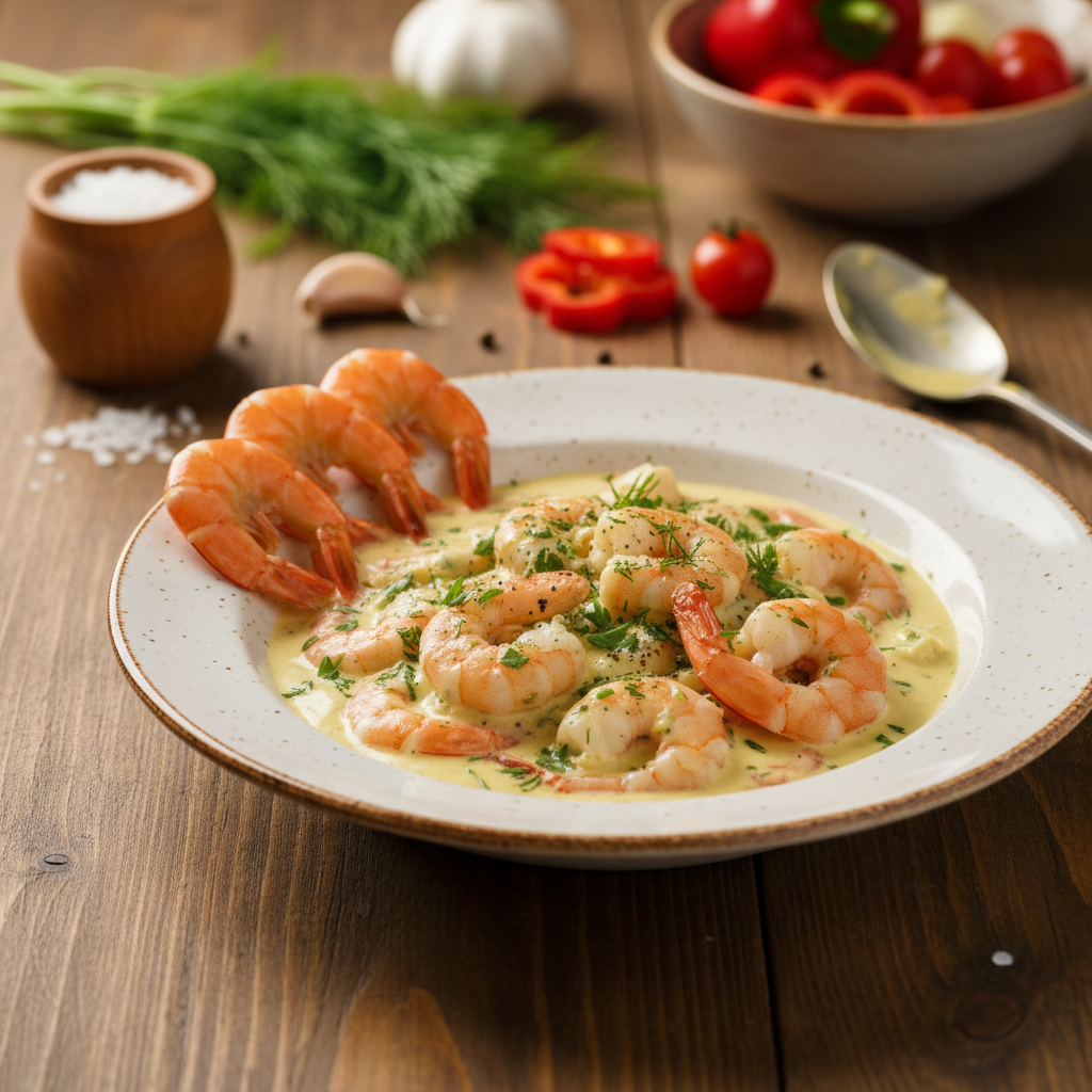 Kaip paruošti krevetes su grietinėlės padažu: paprastas ir skanus receptas