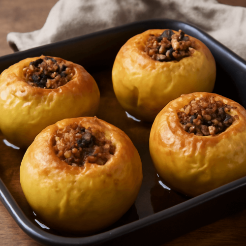 Paprastai kepti obuoliai – desertas be cukraus