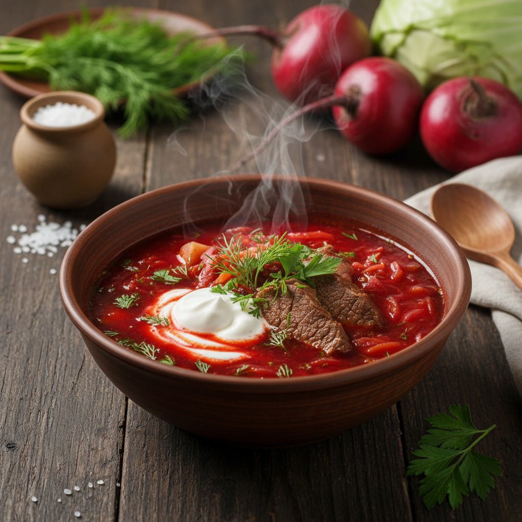 Tradicinis naminių ukrainietiškos burokėlių sriubos receptas: kaip pasigaminti autentišką barščių skonį namuose