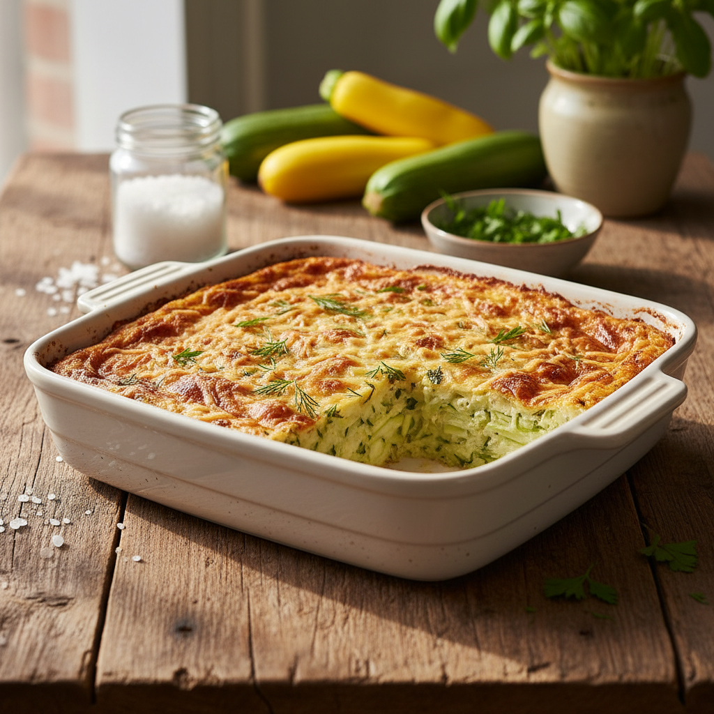 Cukinijų apkepas su sūriu: pigus ir greitas receptas