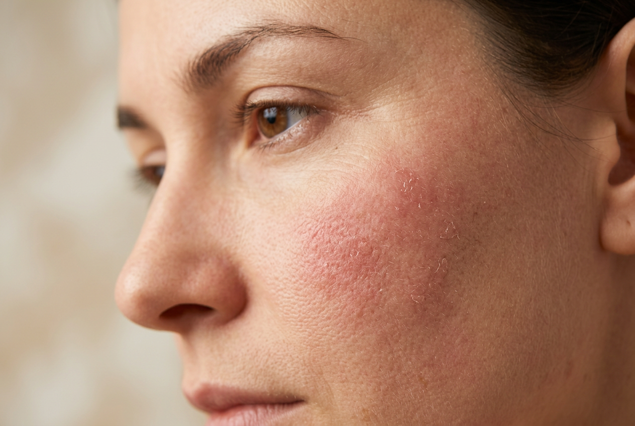 Dermatitas ant veido: priežastys, simptomai ir gydymo būdai