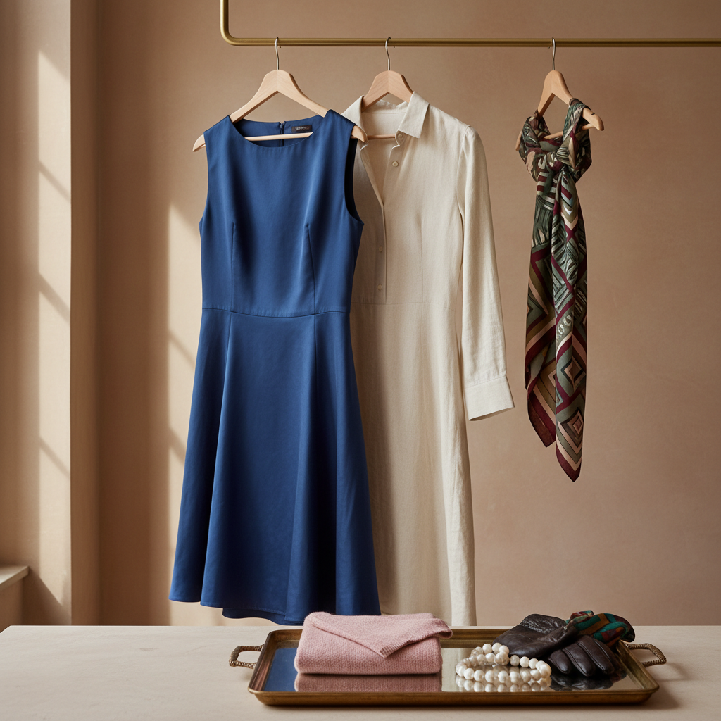 Elegantiškos suknelės vyresnėms moterims: amžina klasika