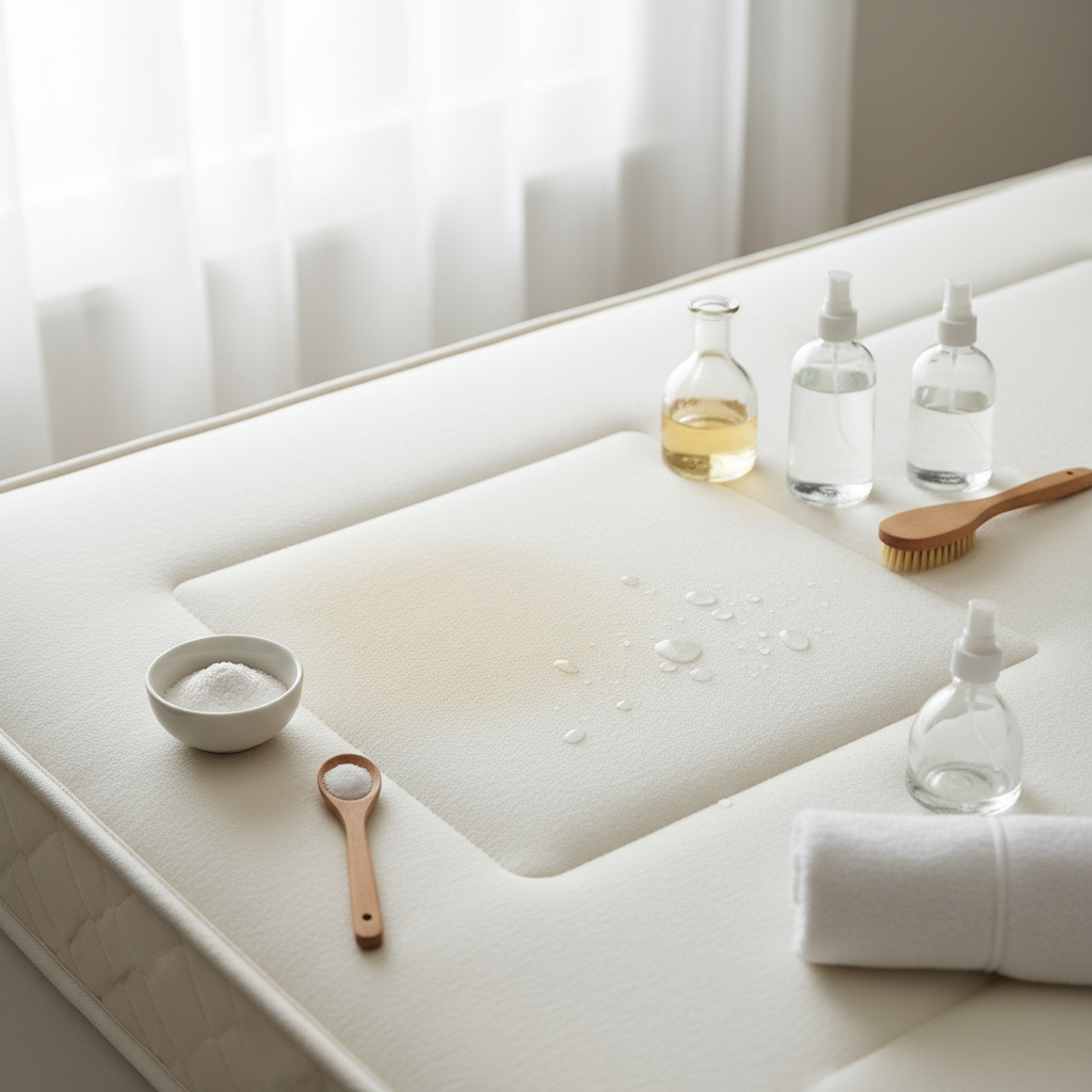 Kaip išvalyti dėmes iš čiužinio: veiksmingi namų būdai