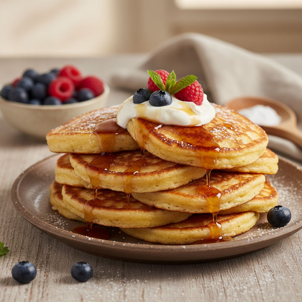 Purūs mieliniai blynai su sausomis mielėmis: receptas