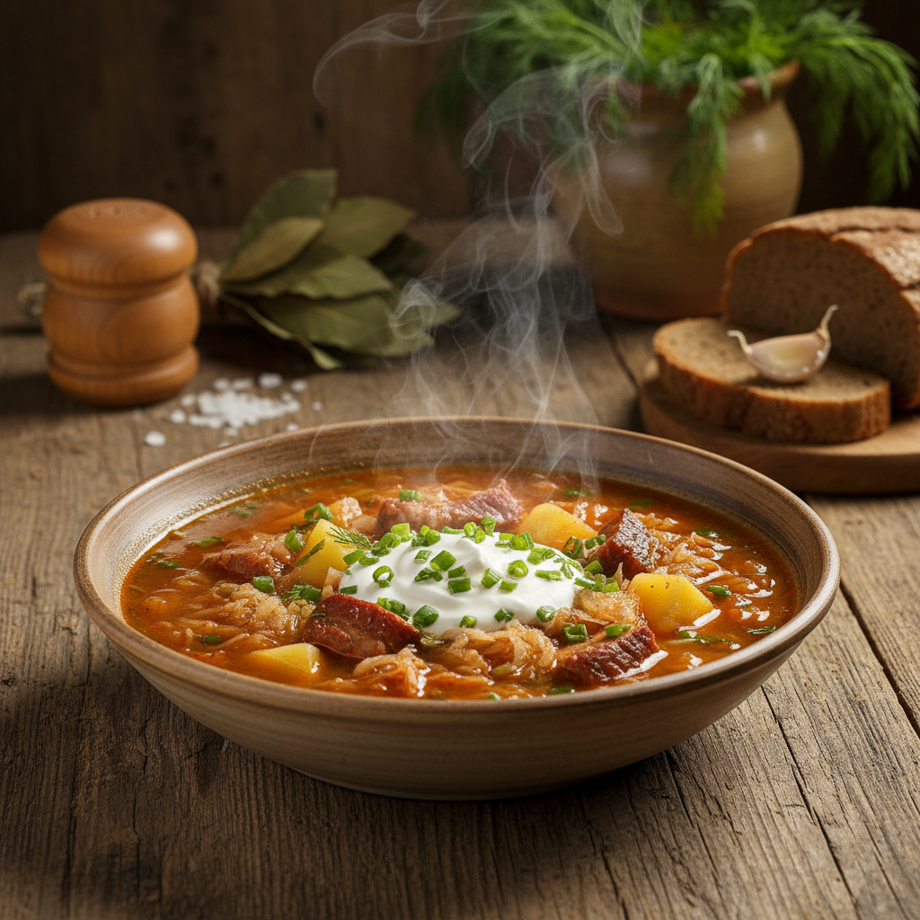 Raugintų kopūstų sriuba su bulvėmis: tradicinis receptas