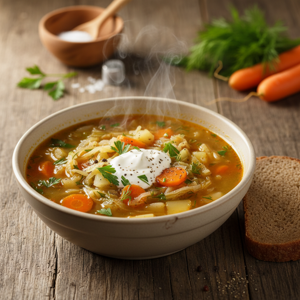 Šviežių kopūstų sriuba: receptas jaukiems šeimos pietums