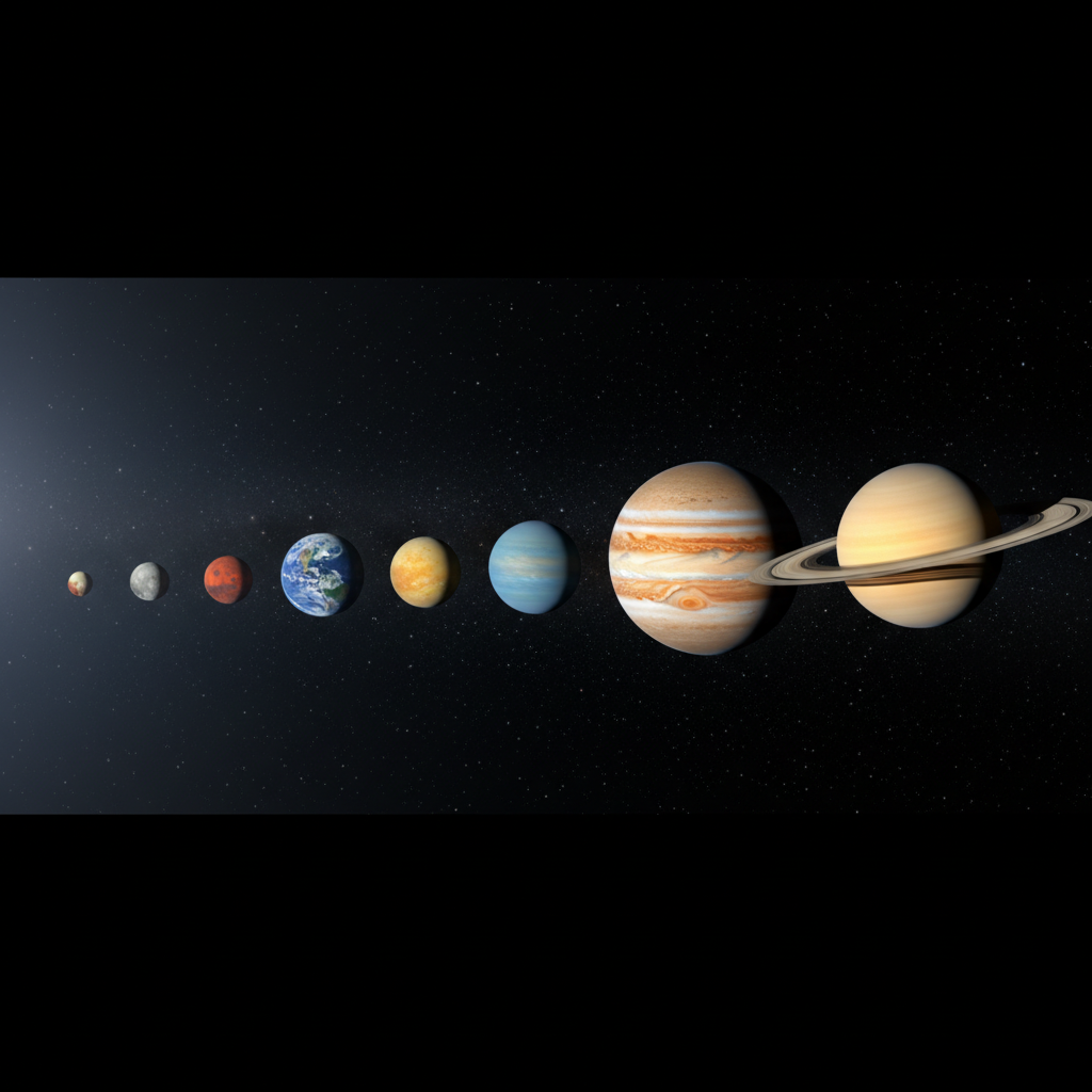 Saulės sistemos planetos pagal dydį: nuo mažiausios iki didžiausios